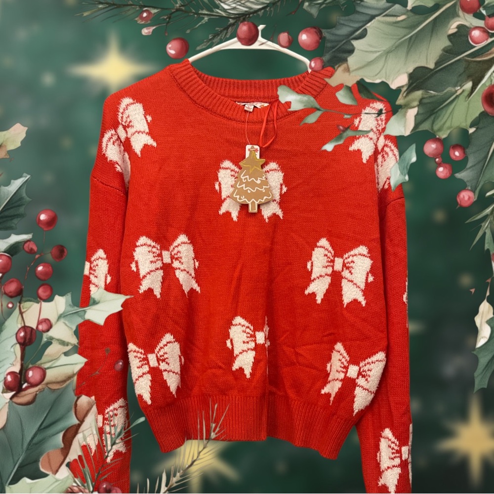 NWT 2 PC POOF CHRISTMAS KNIT SWEATER SET JOGGER STYLE